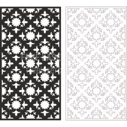 Free vintage seamless vector pattern for laser cutting