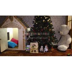 Free Laser-Cut Template for Wood Cottage Decor