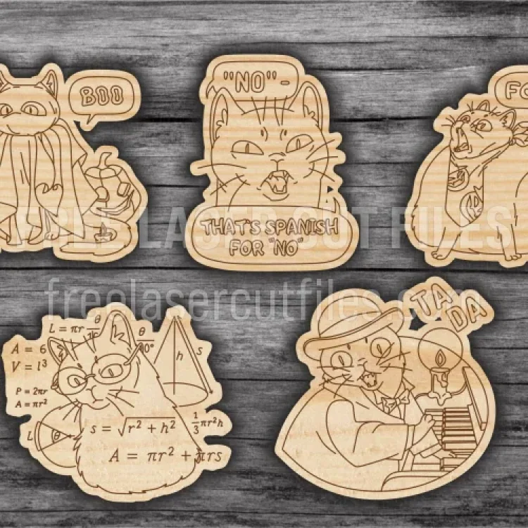 Free Laser-Cut Badge & Gift Tags for Home Decor