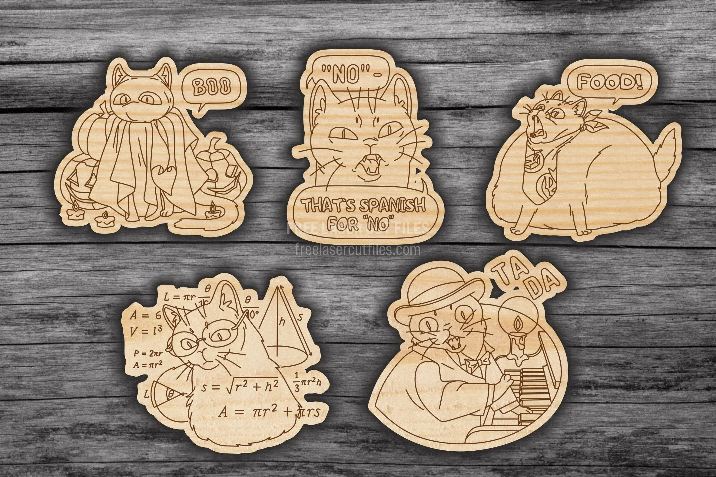 Free Laser-Cut Badge & Gift Tags for Home Decor