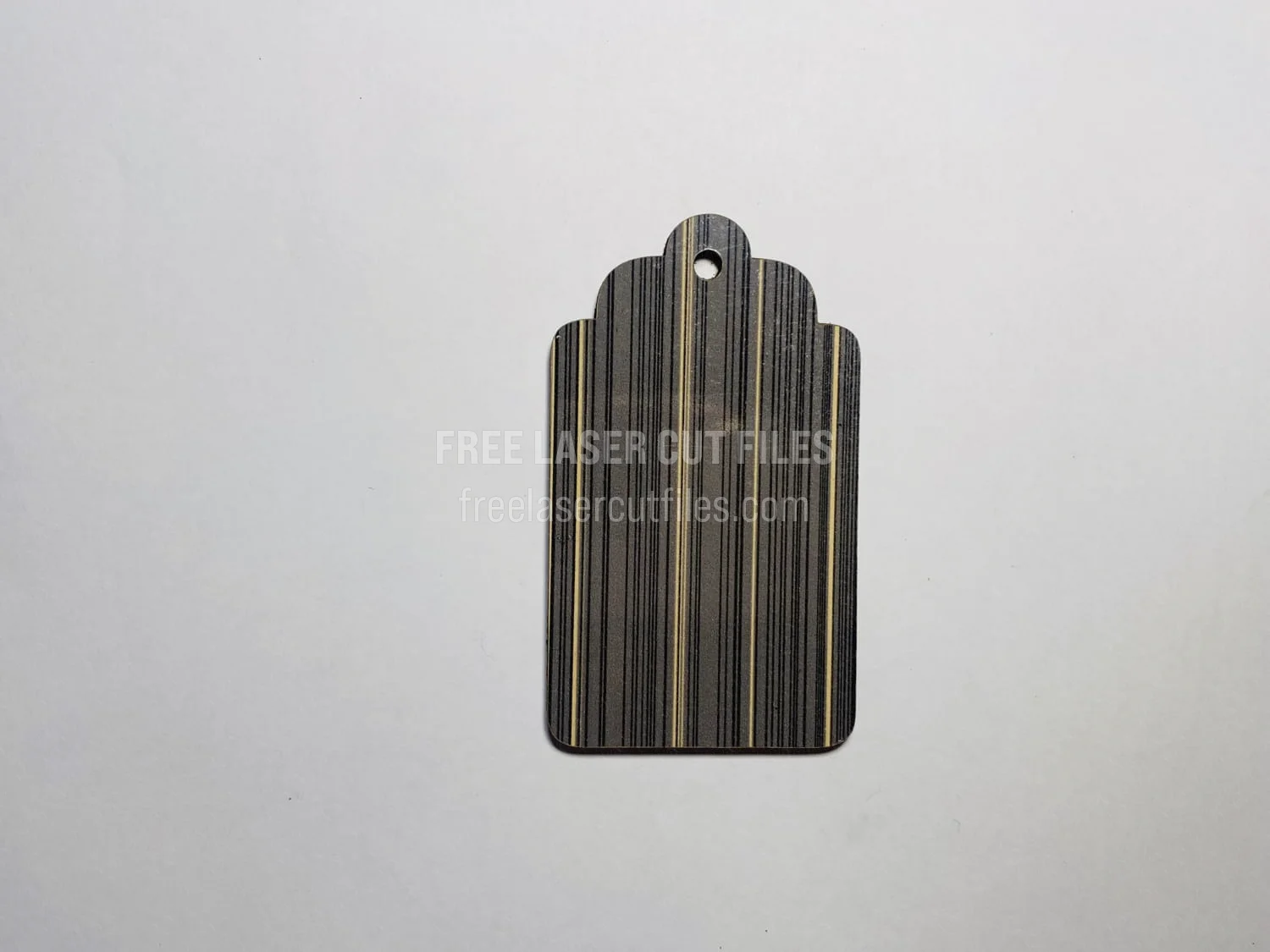 Wooden Gift Tag for Laser Cutting — Free Vector Template