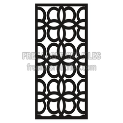 Geometric Panel Laser Cut Screen Design, Ornamental Grille