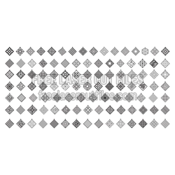 Decorative Diamond Earrings Laser Cut Template Set