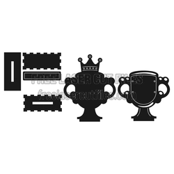 Laser Cut Trophy Award Template, 3mm Ready to Cut Design