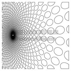 Spiral Geometric Pattern Panel for Laser Cutting