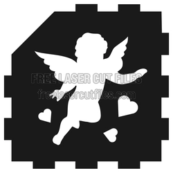 Angel Love Lantern Laser Cut File, 3.175mm Ready to Cut