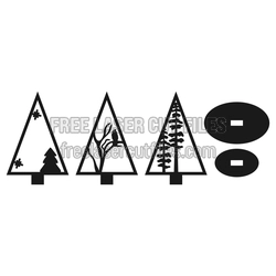 Christmas Tree 3mm Layered Laser Cut File, Ready to Cut