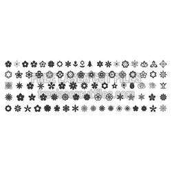Flower Earring Cut Files Set for Laser Cutting