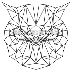 Geometric Owl Face Laser Cut File, Ready to Cut Design