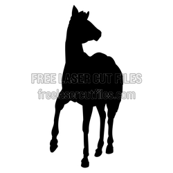 Horse Silhouette Laser Cut File for DIY Decor