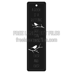 Bird Quote Bookmark Laser Cut Design, Ready to Cut