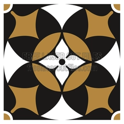 Geometric Floral Pattern Laser Cut Panel, Ready to Cut