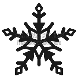 Geometric Snowflake Laser Cut File, Ready to Cut Ornament