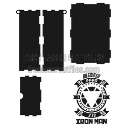 Iron Man Father’s Day Layered Laser Cut Gift Box
