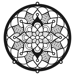 Mandala Dream Catcher Laser Cut Template, Free Download