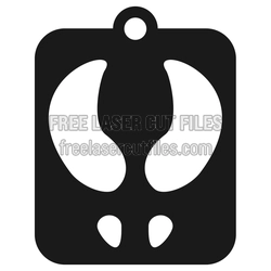 Santa Boot Stencil Laser Cut Template for Holiday Crafts