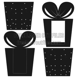Star Pattern Gift Card Holder Laser Cut Template