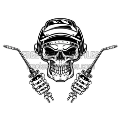 Welding Skull Helmet Design, Ready to Cut Laser File