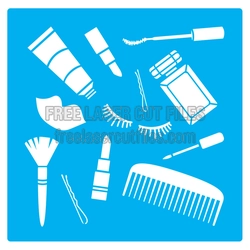 Beauty Salon Stencil Set for Laser Cutting and Craft Use