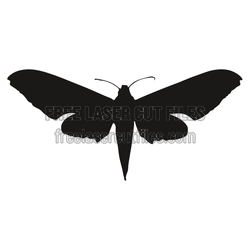 Butterfly Silhouette Laser Cut File, Ready to Cut Design