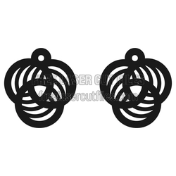 Celtic Knot Earrings Laser Cut File, Ready to Cut Design