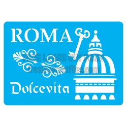 Rome Dolce Vita Stencil Set for Laser Cutting