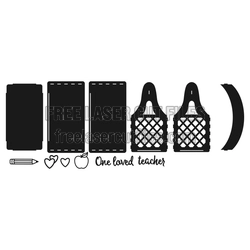 Teacher Gift Basket SVG Laser Cut File, 3mm Ready to Cut
