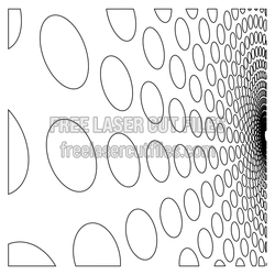 Abstract Geometric Dots Pattern Laser Cut Panel