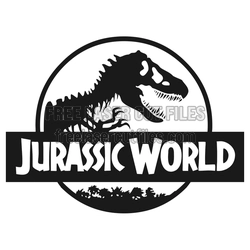 Jurassic World Dinosaur Sign Laser Cut File