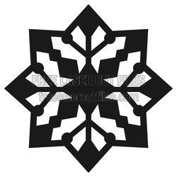 Layered Snowflake Coaster Laser Cut File, Ready to Cut