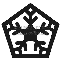 Snowflake Coaster Laser Cut File - Patterned Holiday Design