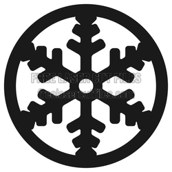 Snowflake Pattern Coaster Laser Cut File, Ready to Cut