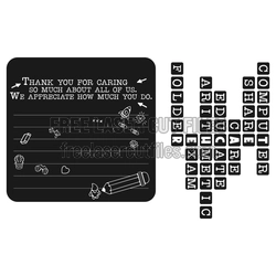 Teacher Appreciation Crossword Sign, Laser Cut Gift Project