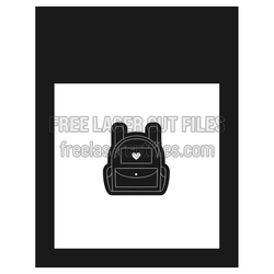 Teacher Backpack Note Pad Laser Cut File, Free Download