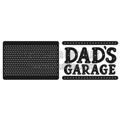 Dad's Garage Laser Cut Sign and Panel, Ready to Cut