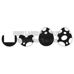 Free Easter Egg Holder Laser Cut Template, Ready to Cut