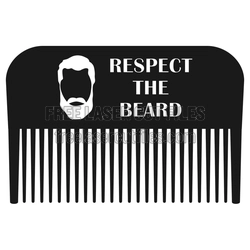 Respect the Beard Laser Cut Beard Comb File