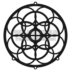 Sacred Geometry Dream Catcher Laser Cut File