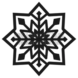 Snowflake Pattern Coasters Set, Ready to Cut Laser Design