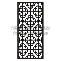 Ornamental Geometric Laser Cut Panel, Ready to Cut