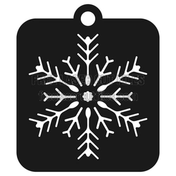 Santa Boot Snowflake Stencil, Christmas Laser Cut Template