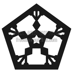 Snowflake Coaster Set, Ready-to-Cut Holiday Laser File