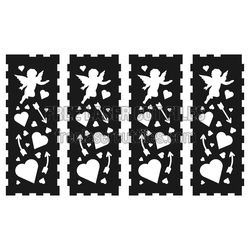 Cupid Hearts Lamp Shade SVG, 3mm Laser Cut Design