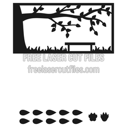 Free Family Tree Laser Cut Frame Design for 3D Display