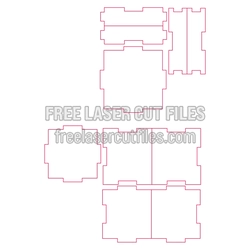 Parametric Box with Lid Free Laser Cut File