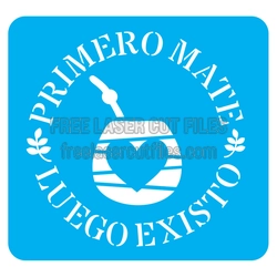 Primero Mate Stencil with Heart Design for Laser Cutting