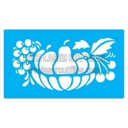 Pumpkin and Harvest Stencil for Laser Cutting