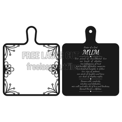 Recipe of a Best Mom Cutting Board Sign, Laser Ready