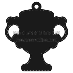 Decorative Trophy Medal Holder Laser Cut File