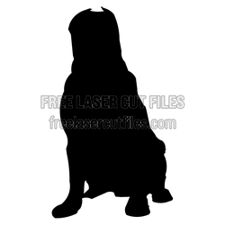 Dog Silhouette Laser Cut File for DIY Decor